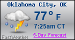 Weather Forecast for Oklahoma City, OK