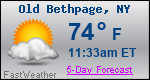 Weather Forecast for Old Bethpage, NY
