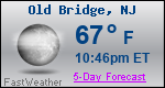 Weather Forecast for Old Bridge, NJ