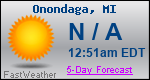 Weather Forecast for Onondaga, MI