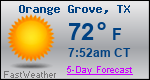 Weather Forecast for Orange Grove, TX