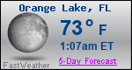 Weather Forecast for Orange Lake, FL