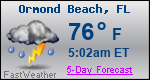 Weather Forecast for Ormond Beach, FL