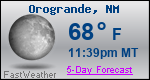 Weather Forecast for Orogrande, NM