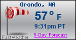 Weather Forecast for Orondo, WA