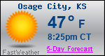 Weather Forecast for Osage City, KS