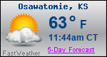 Weather Forecast for Osawatomie, KS