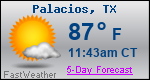 Weather Forecast for Palacios, TX