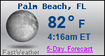 Weather Forecast for Palm Beach, FL