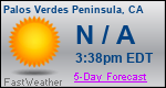 Weather Forecast for Palos Verdes Peninsula, CA