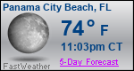 Weather Forecast for Panama City Beach, FL
