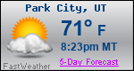 Weather Forecast for Park City, UT