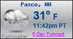 Weather Forecast for Pasco, WA