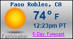 Weather Forecast for Paso Robles, CA