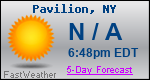 Weather Forecast for Pavilion, NY