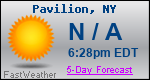 Weather Forecast for Pavilion, NY