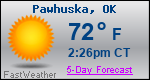 Weather Forecast for Pawhuska, OK