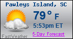 Weather Forecast for Pawleys Island, SC