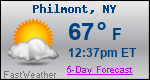 Weather Forecast for Philmont, NY