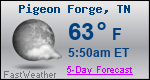 Weather Forecast for Pigeon Forge, TN