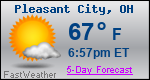 Weather Forecast for Pleasant City, OH
