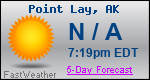 Weather Forecast for Point Lay, AK