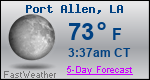 Weather Forecast for Port Allen, LA