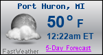 Weather Forecast for Port Huron, MI