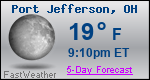 Weather Forecast for Port Jefferson, OH