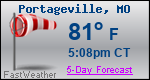 Weather Forecast for Portageville, MO
