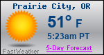 Weather Forecast for Prairie City, OR