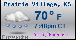Weather Forecast for Prairie Village, KS