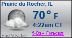 Weather Forecast for Prairie du Rocher, IL