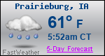 Weather Forecast for Prairieburg, IA