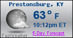 Weather Forecast for Prestonsburg, KY