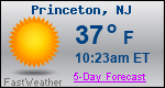 Weather Forecast for Princeton, NJ