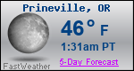 Weather Forecast for Prineville, OR