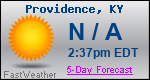 Weather Forecast for Providence, KY