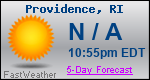 Weather Forecast for Providence, RI