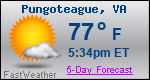 Weather Forecast for Pungoteague, VA