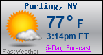 Weather Forecast for Purling, NY