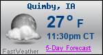 Weather Forecast for Quimby, IA