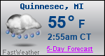 Weather Forecast for Quinnesec, MI