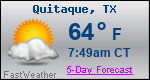Weather Forecast for Quitaque, TX