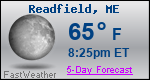 Weather Forecast for Readfield, ME