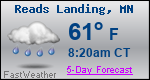 Weather Forecast for Reads Landing, MN