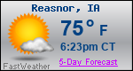 Weather Forecast for Reasnor, IA