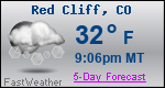 Weather Forecast for Red Cliff, CO