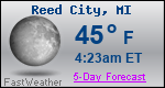 Weather Forecast for Reed City, MI