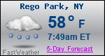 Weather Forecast for Rego Park, NY